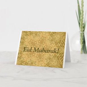 Eid Mubarak Adha Fitr golden schön Karte