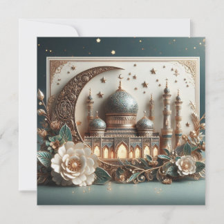 Eid Mubarak Anpassbarer Grußtext Feiertagskarte