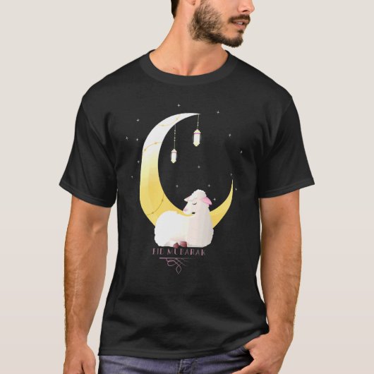 Eid Mubarak Apparel zum Feiern von Eid Al Adha ode T-Shirt (Vorderseite)