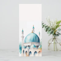 Eid Mubarak Aquarell Moschee 0902a