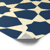 Eid Mubarak Arabesque-Muster Poster (Ecke)