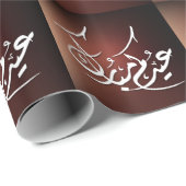 Eid Mubarak Arabic calligraphy Geschenkpapier (Rolleneckpunkt)
