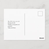 Eid Mubarak Arabic Calligraphy Wall Art – Elegant  Postkarte (Rückseite)