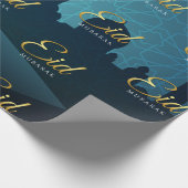 Eid Mubarak Arabische Kalligrafie Geschenkpapier (Ecke)