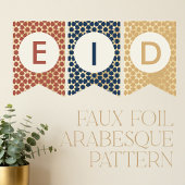 Eid Mubarak Arabisches Muster Wimpelkette
