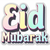 EID Mubarak Aufkleber (Vorderseite)