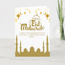 Eid Mubarak - Begrüßung Dankeskarte