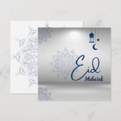 Eid Mubarak Begrüßung Feiertagskarte (Vorne/Hinten)