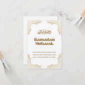 Eid Mubarak Begrüßung Karte (Vorderseite/Rückseite Beispiel)