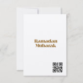 Eid Mubarak Begrüßung Karte (Rückseite)