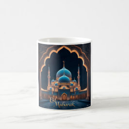 Eid Mubarak Blue Mosque Nightscape Kaffeetasse