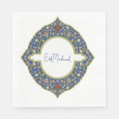 Eid Mubarak Blue Serviette (Vorderseite)