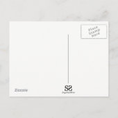 Eid Mubarak Blue Watercolor Moschee - Postkarte (Rückseite)