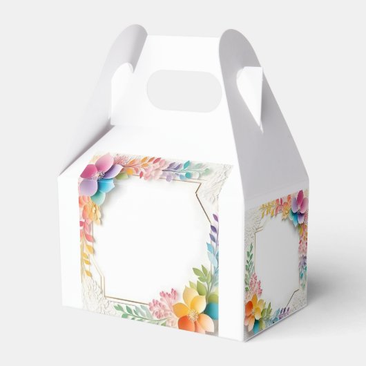 Eid Mubarak Blume Geschenkschachtel (Rückseite)