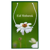 Eid Mubarak Blumengeschenktasche weißen Kleine Geschenktüte (Rückseite)