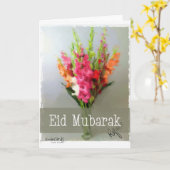 Eid Mubarak - Blumenstrauß Karte (Gelbe Blume)