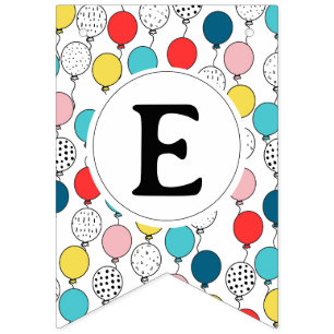 Eid Mubarak bunte Fahnen, bunte Ballons Wimpelkette
