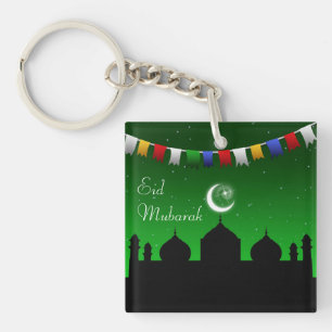 Eid Mubarak bunte Girlande Schlüsselanhänger