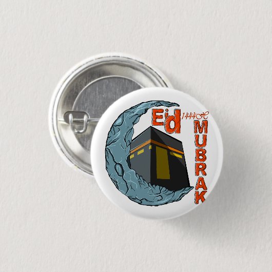 Eid Mubarak Button (Vorne & Hinten)