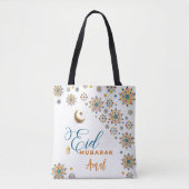 Eid Mubarak Calligrafy Celebration Muslim Tasche (Vorderseite)