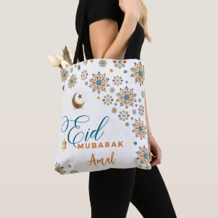 Eid Mubarak Calligrafy Celebration Muslim Tasche