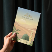 Eid Mubarak Card mit Masjid An-Nabawi | Unternehme Karte