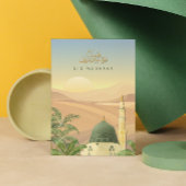 Eid Mubarak Card mit Masjid An-Nabawi | Unternehme Karte