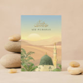 Eid Mubarak Card mit Masjid An-Nabawi | Unternehme Karte