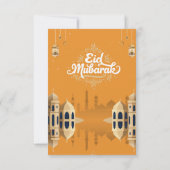 Eid Mubarak Card with Masjid Karte (Rückseite)
