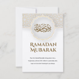 Eid Mubarak Card with Masjid Karte