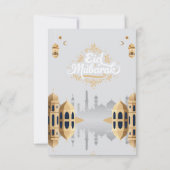 Eid Mubarak Card with Masjid Karte (Rückseite)