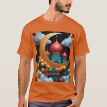 Eid Mubarak Celebration with Balloons Mens Tshirt