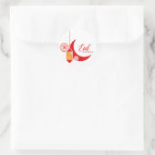 Eid Mubarak Classic Round Sticker (Tasche)