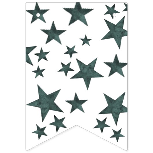 Eid Mubarak crescent Islam Mubarak Stars Wimpelkette (Dritte Fahne)