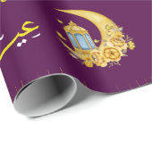 Eid Mubarak Cresent Moon Islamic Wrapping Paper Geschenkpapier (Rolleneckpunkt)