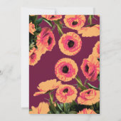 Eid Mubarak Custom Islam Wohngestaltung Floral Dua Einladung (Rückseite)