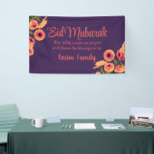 Eid Mubarak Custom Islam Wohngestaltung Floral Lil Banner (Messeveranstaltung)