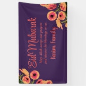 Eid Mubarak Custom Islam Wohngestaltung Floral Lil Banner (Vertikal)