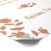 Eid Mubarak Custom Islam Wohngestaltung Floral Uni Poster (Ecke)