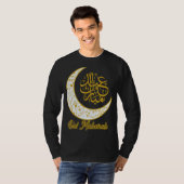 Eid Mubarak Eid Al Fitr Crescent Moon Arabic Calli T-Shirt (Vorne ganz)