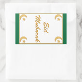 Eid Mubarak Eid al Fitr Rechteckiger Aufkleber (Tasche)