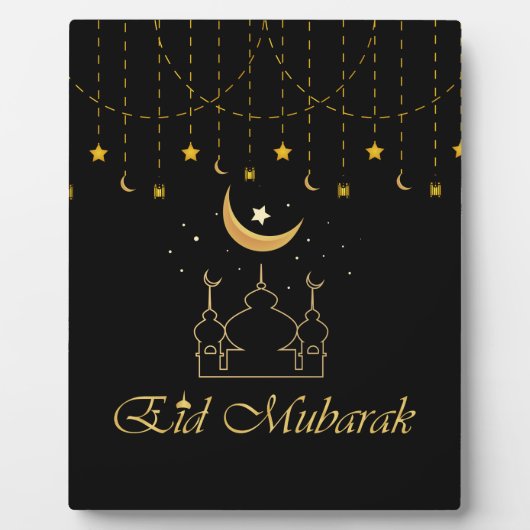 Eid Mubarak Eid Decorations Table Sign Fotoplatte (Vorderseite)