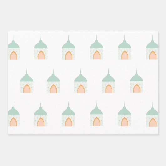 Eid Mubarak Eid Geschenkpapier Wrap Set 3 (Vorderseite 2)