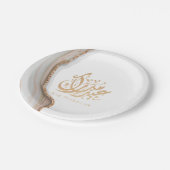 Eid Mubarak, Eid Gifts, arabische Kalligraphie Pappteller (Schrägansicht)