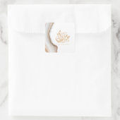 Eid Mubarak, Eid Gifts, arabische Kalligraphie Quadratischer Aufkleber (Tasche)