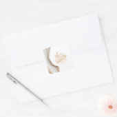 Eid Mubarak, Eid Gifts, arabische Kalligraphie Quadratischer Aufkleber (Umschlag)