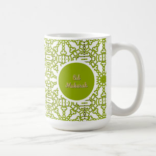 Eid Mubarak Eid Grußkarte grün Kaffeetasse