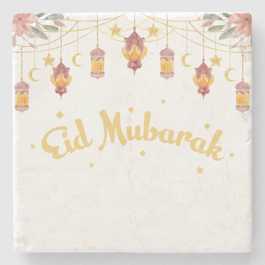 EID MUBARAK - EID MASON JAR STEINUNTERSETZER (Vorderseite)