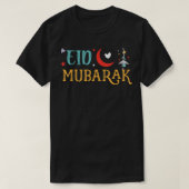 Eid Mubarak Eid ul Fitr Eid ul Adha Muslim Holiday T-Shirt (Design vorne)