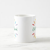 Eid Mubarak Einfach und farbenfroh Kaffeetasse (Mittel)